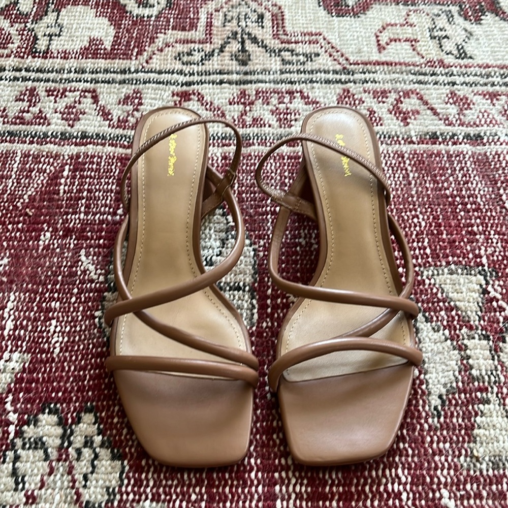 Pristine never-worn block heels